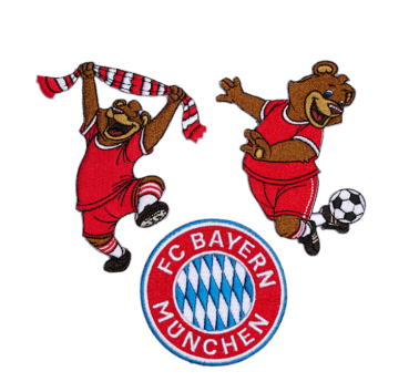 FC Bayern München - Kinder Aufnäher 3er-Set